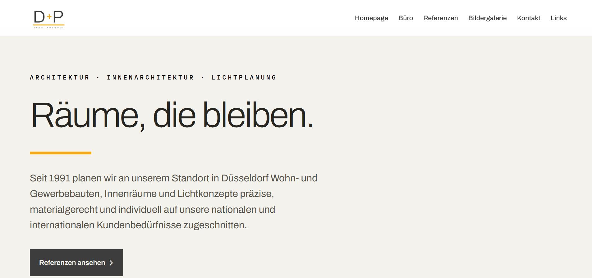 Startseite von dreist-architektur.de